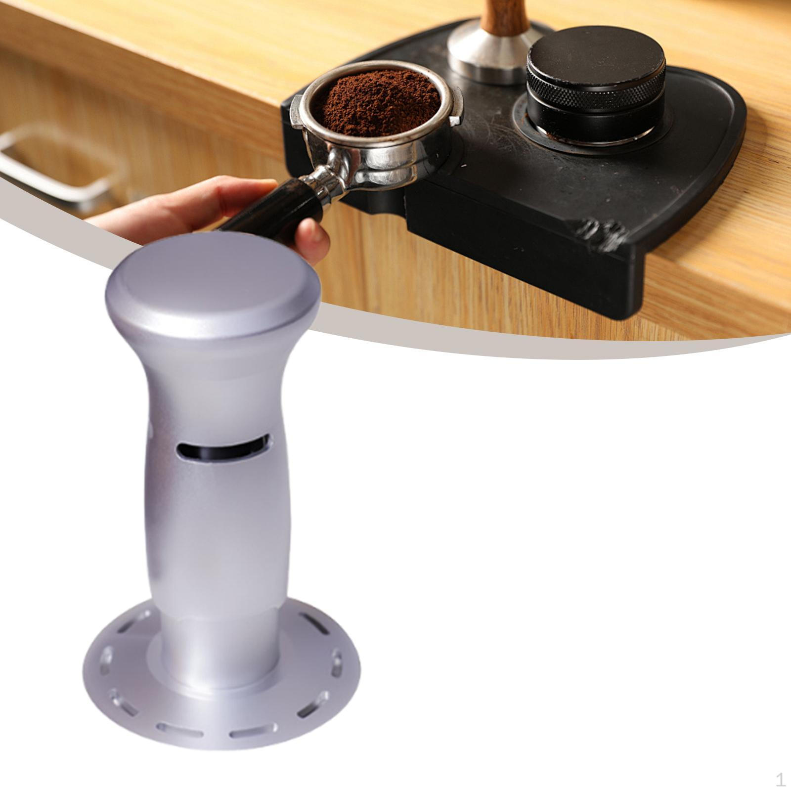 

Кофе Темпер Ручной Распределитель Порошка Эспрессо Профессиональный Плоское Основание Нержавеющая Сталь серебряный