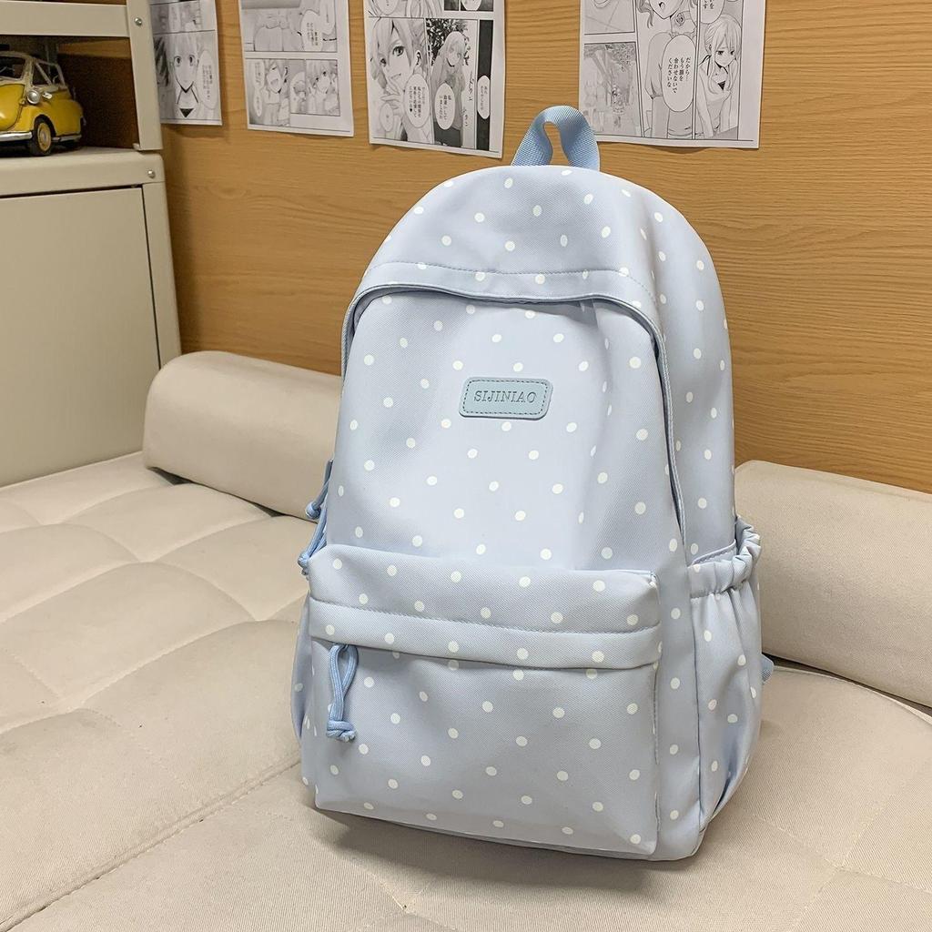 Schulrucksack Punktmuster Stil Leicht Großes Fassungsvermögen Schultasche
