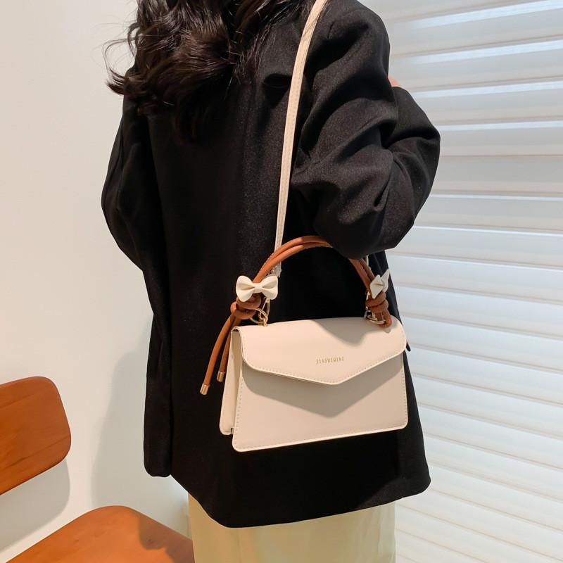 Chic Spring 2023 Pu Leather Handbag Stylish Small Square Shoulder Bag For Women