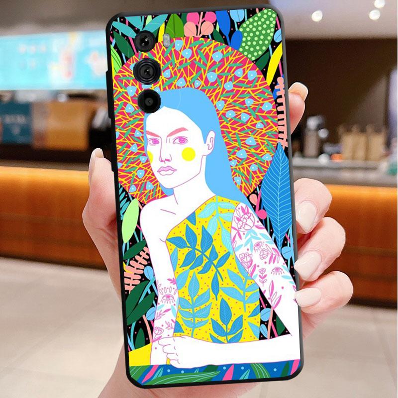 Women Flowers Russian Phone Case For Motorola Edge 60 50 40 Pro 60 50 40 30 Ultra Neo Fusion Moto G Play G Stylus G Carcasas