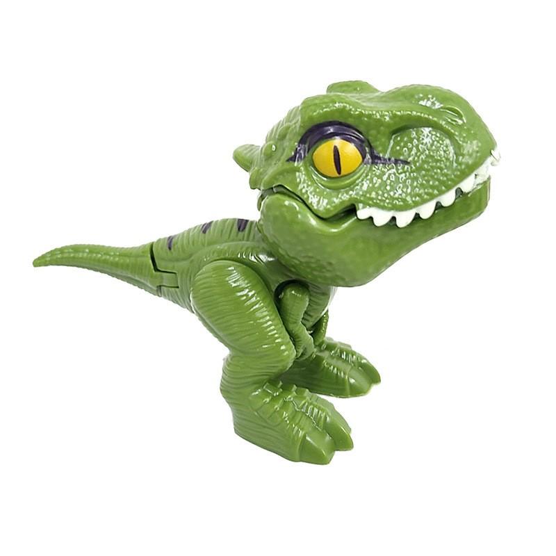 Mini Finger Dinosaur Anime Action Figures Toys Funny Simulation Dino Interactive Biting Hand Creative Tricky Tyrannosaurus Model