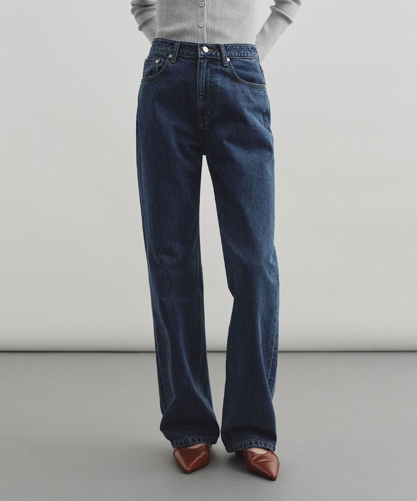 MONGDOL Straight Denim Jeans Deep Blue Mdpt056Dblue