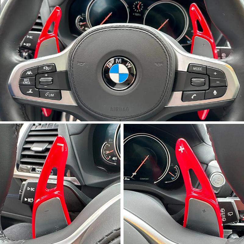 Für BMW 1er/2er/3er/5er/6er/7er Serie GC GT Touring F40 F44 F90 G01 G02 G20 G21 G30 G31 G32 G11 G12 XDRIVE Lenkrad Schaltwippen DSG