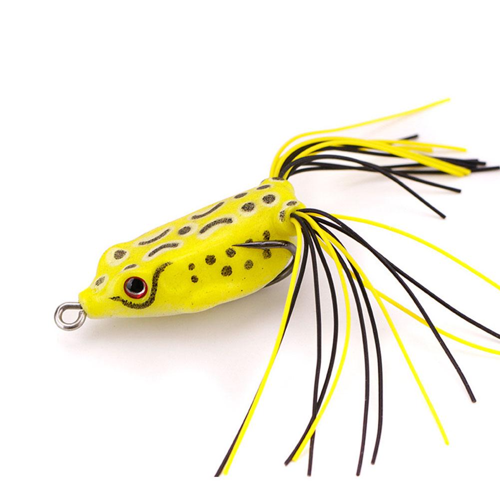 1pack Frog Soft Fishing  Bait Thunder Frog Bionic Lures With Double Hook Fishing Supplies