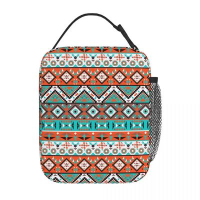 Navajo Südwesten Thermoisolierte Lunchtasche für Reisen Tragbare Lebensmitteltasche Männer Frauen Kühler Thermische Lunchboxen