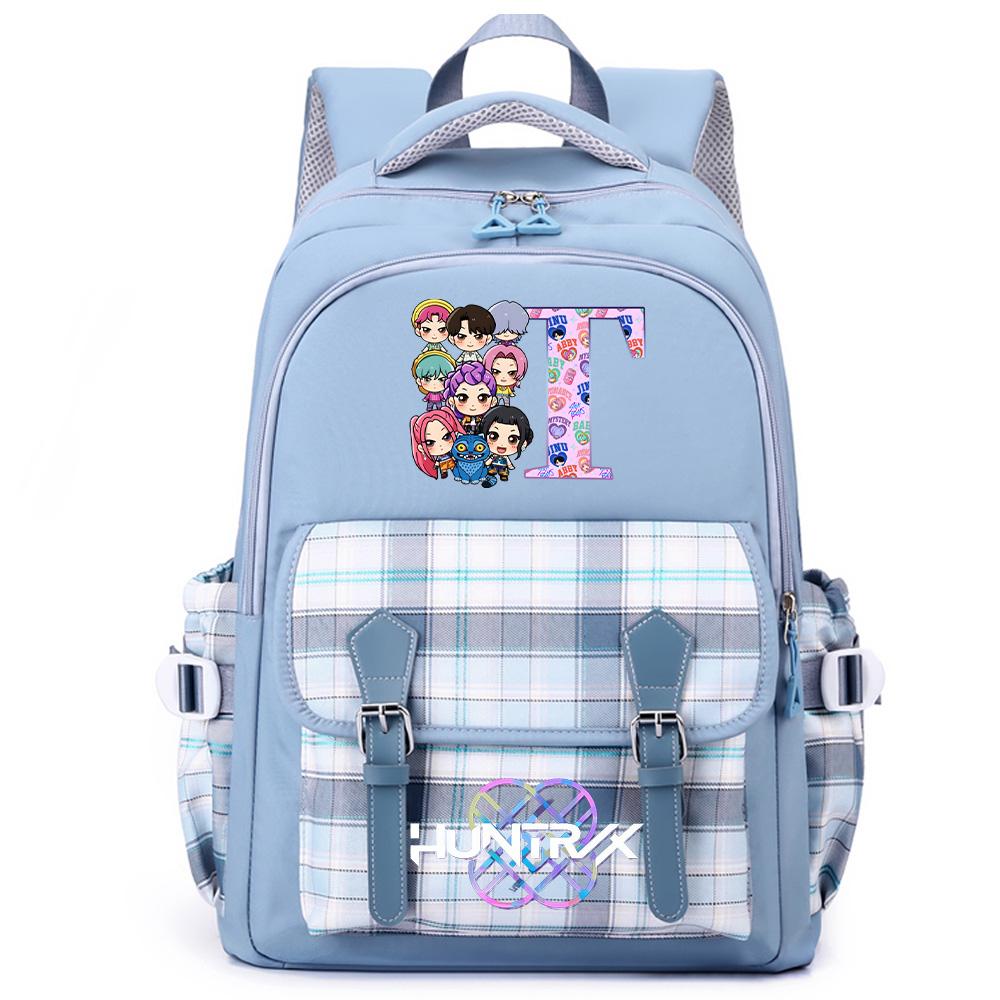 26 English Letter K-Pop Printed Large Capacity Backpack for Teenger Student Girl Boy Schoolbag Bookbag Women Waterproof Travel Bag Kid Gift Mochila