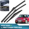 For Mini Cooper R50 R53 2004-2006 2005 Wiper Front & Rear Wiper Blades Windshield Windscreen Window Brushes 19"+18"+12