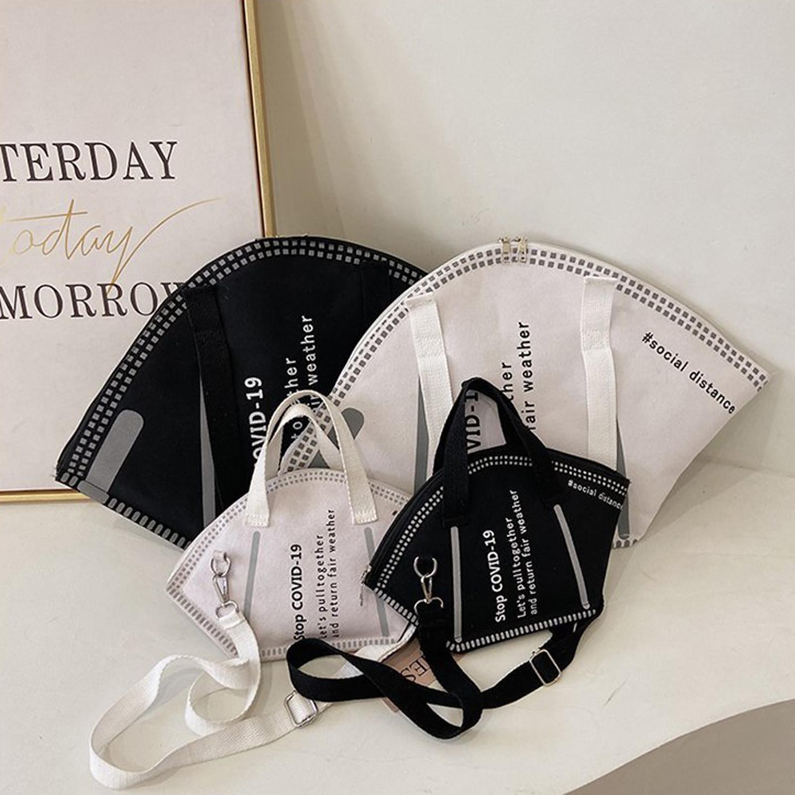 

Модная сумка в стиле маски - повседневные женские холщовые сумки большой вместимости