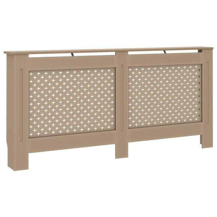 Cache-radiateur en MDF brun - vidaXL - 172x19x81 cm - Fonction décorative et espace additionnel