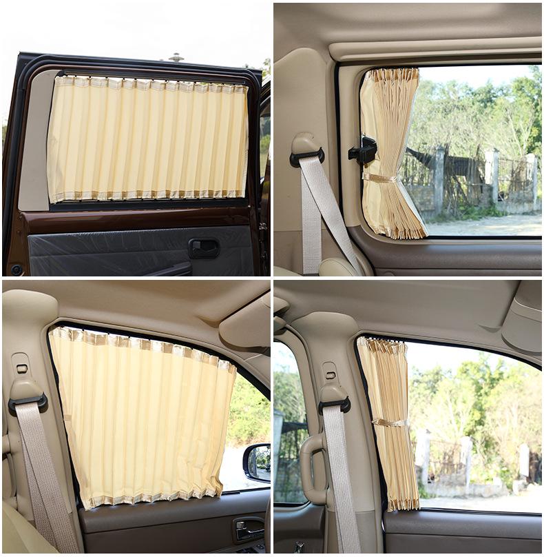Sea Lion EV Sunshade Curtains - Sun Protection, Light Blocking, Heat Insulation, Special Double Track for Car Windows.