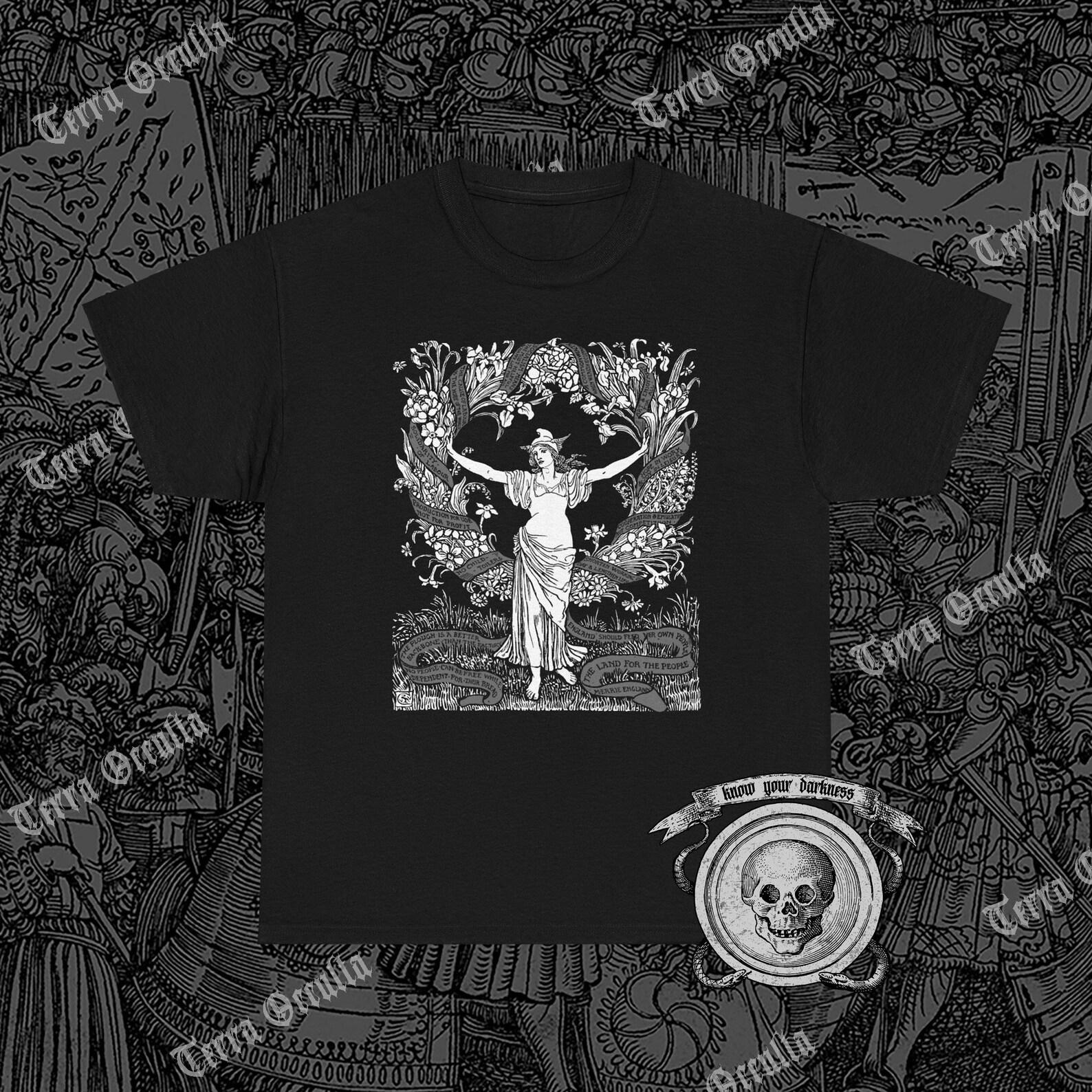 Garland for May Day Shirt, Workers Maypole, Anti Capitalism, Walter Crane 4XL