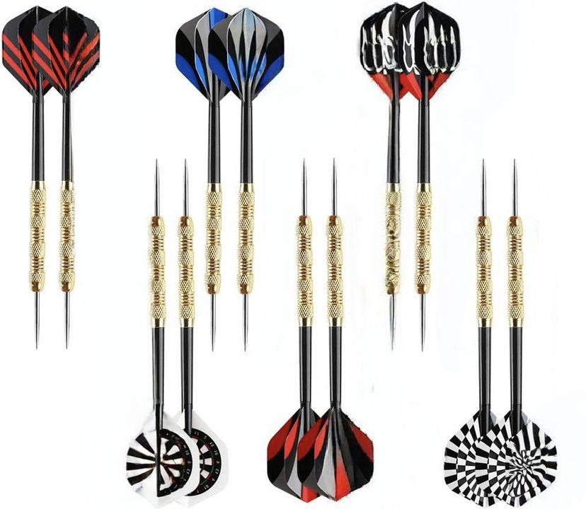 Set de Puntas de Dardos Chapadas en Cobre - 18 Piezas, 14g, 15.2cm de Largo