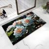 Pastoral 3d Visual Flower Flower Floor Mat Door Dirt-resistant Entrance Door Carpet Diatom Mud Entrance Bathroom Floor Mat