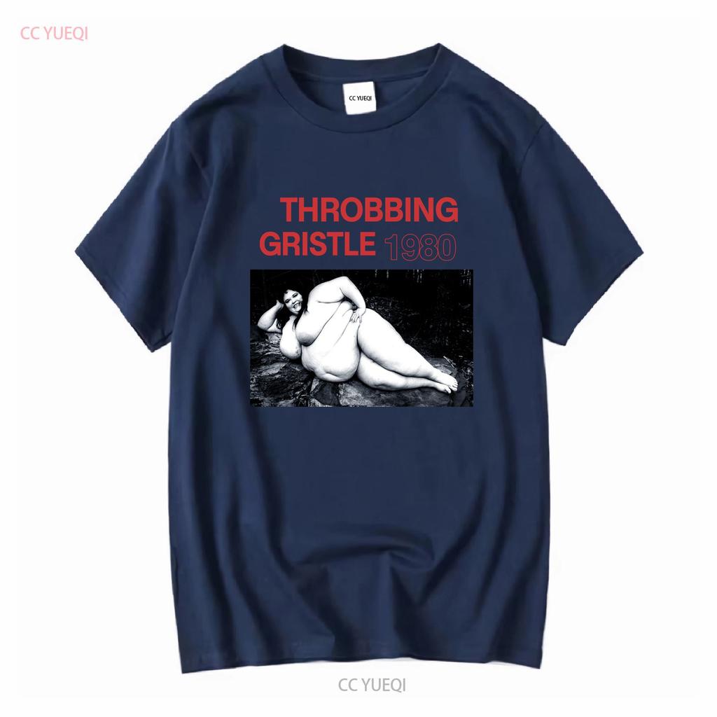 Throbbing Gristle Retro T-Shirt Psychic TV Neu Schwarz Lange Oder Kurze Ärmel Vintage Gewaschen Lässig Atmungsaktiv Streetwear