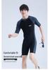 Men's Long Sleeve One-Piece Plus Size Quick Dry Swimsuit