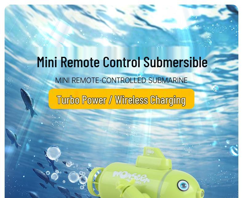 Golden Light RC Mini Submarine Model - Nuclear Submarine, Small Remote-Controlled Boat, Rechargeable, Perfect for Kids