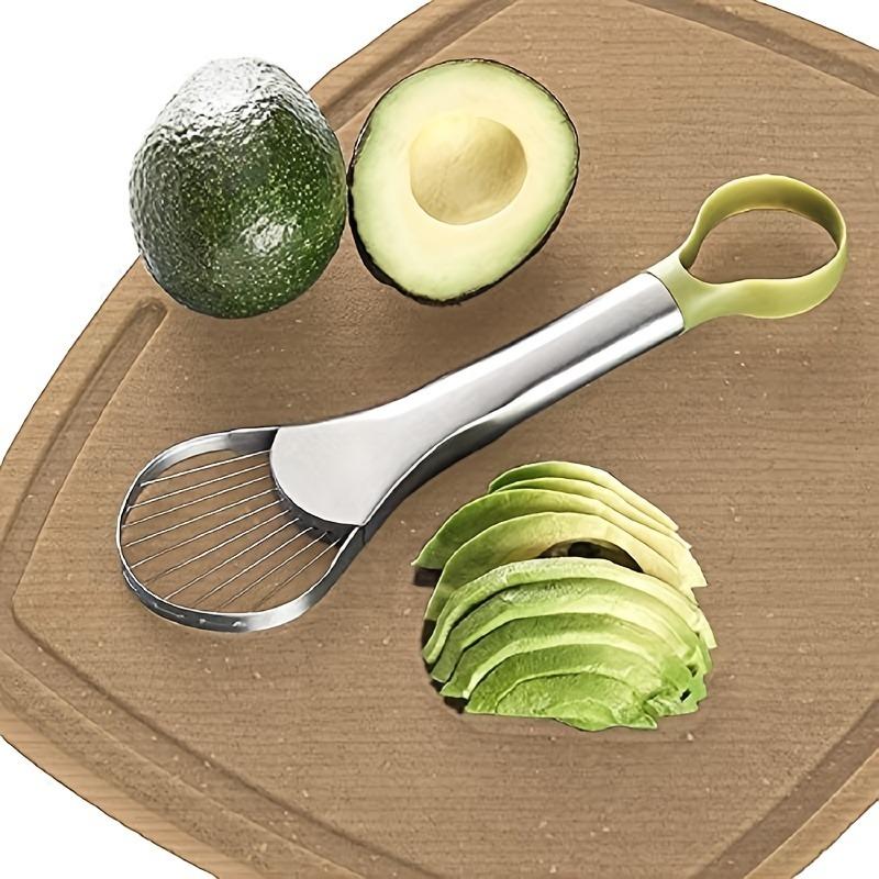 1Pc Stainless Steel Avocado Slicer, Knife and Nucleator - Manual Multi-Function Kitchen Tools