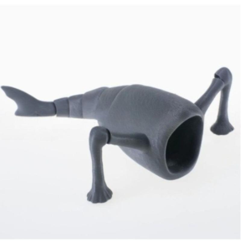 Bloop Sea Monster 3D Printed Flexible Articulated Fidget Toy – Sea Eater Deep Sea Creature Collectible Stress Relief Desk Toy
