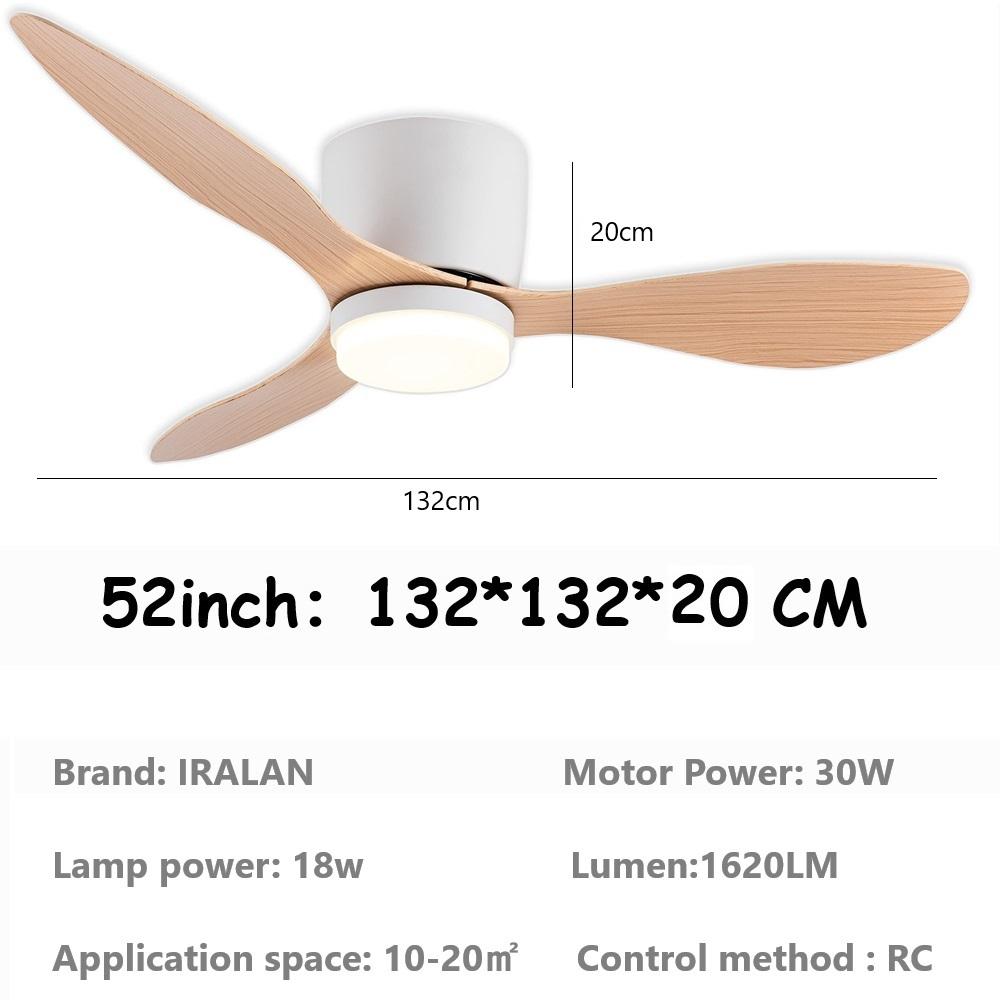 Minimalistischer Deckenventilator DC-Motor 6 Geschwindigkeiten Deckenventilator Licht Mit Fernbedienung Modernes Schlafzimmer Haushaltslicht Dekoration