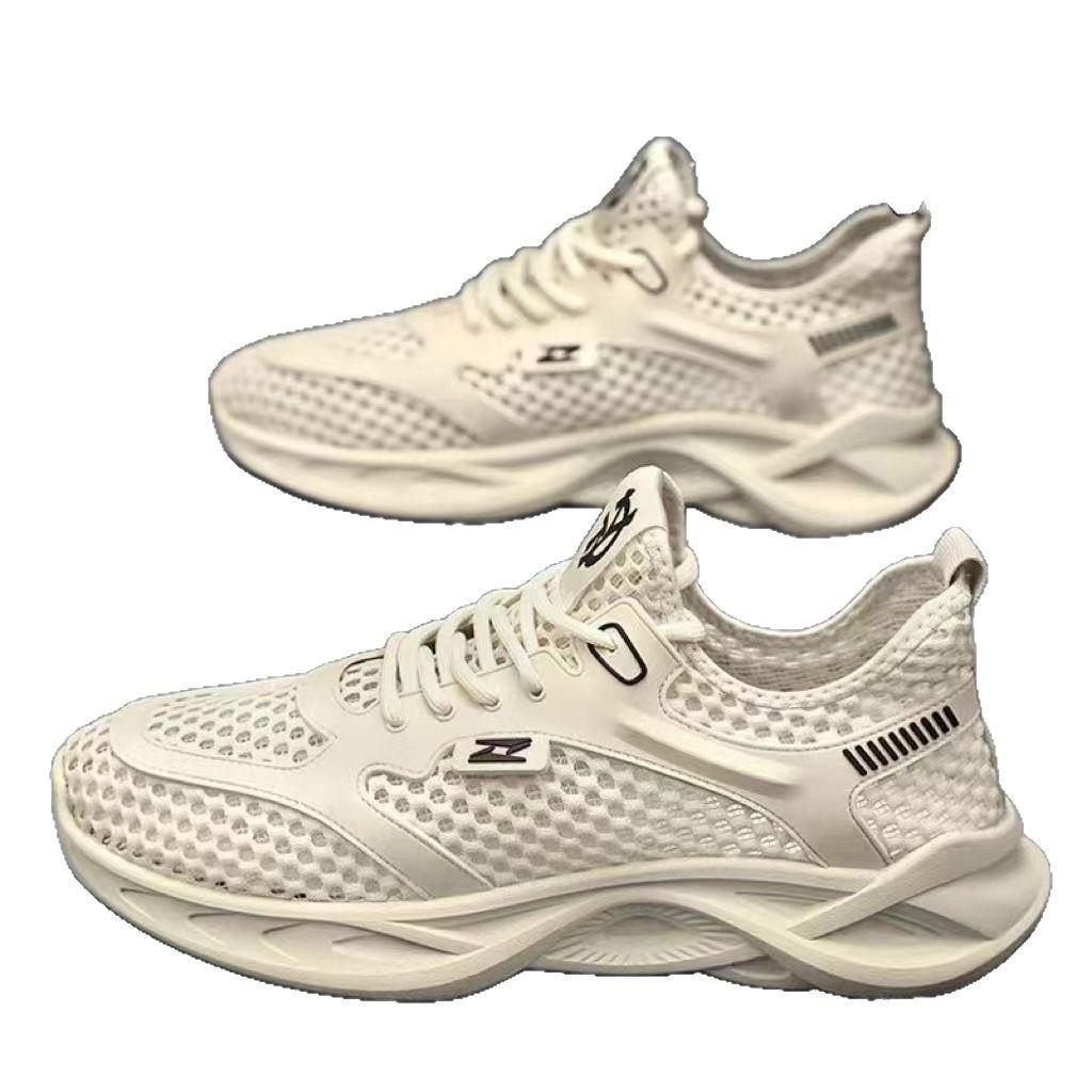 Breathable Mesh Men's Sandals New Youth Lightweight Hollow Sports Trendy Shoes Outdoor Hole Casual Sports Shoes
