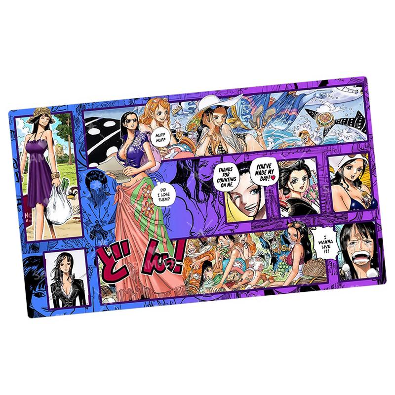 Anime One Piece OPCG Dedicated GAME Accessories DIY Card PlayMat Comic Series Nami Perona Buggy Collection Gift Toys