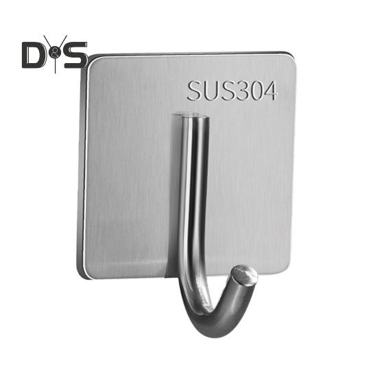 

1/6 шт. настенные вешалки из нержавеющей стали, прочные самоклеящиеся крючки для полотенец, устойчивые к коррозии, вешалки для посуды, самоклеящиеся крючки для халатов 1pc серебряный