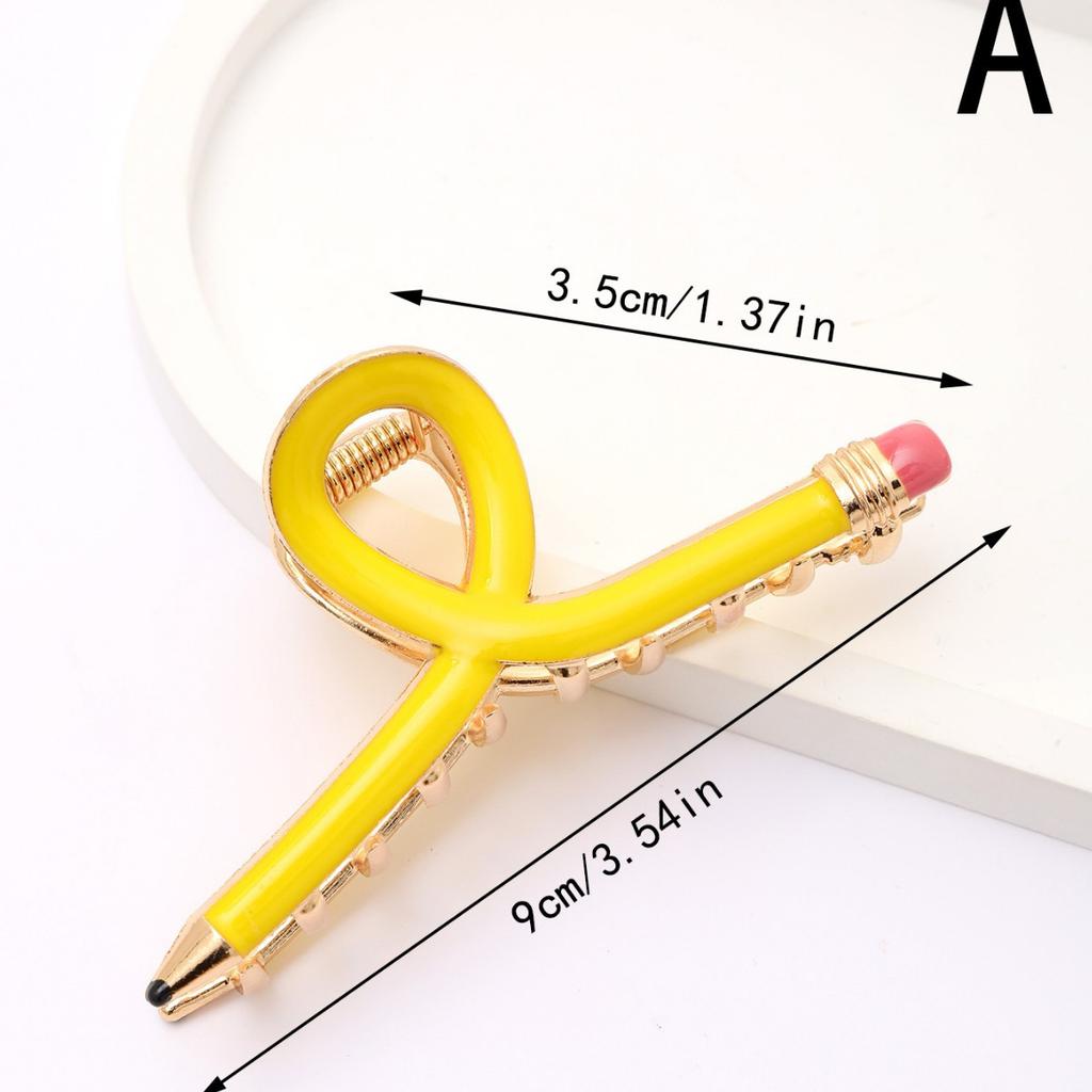 1pc Pencil fashion simple high-end women's back of the head shark hair clip large hair volume hair grab