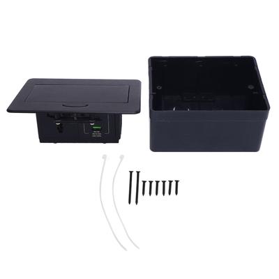 Tisch Pop-Up Steckdose 1 AC-Steckdose 1 USB A 1 USB C-Anschlüsse PD20W Desktop-Einbausteckdose für Büro