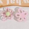 Colorful Hollow Flower Resin Crafts Cute Five-Petaled Flower Accessories Cute Hairpin Phone Cases Jewerly Decor Keychain