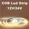 320LED 1-10m Dimmable LED COB Strip DC 12V 24V FOB Lights for Room Bedroom Decor High Density Soft Flexible Neon Tape Light Lamp