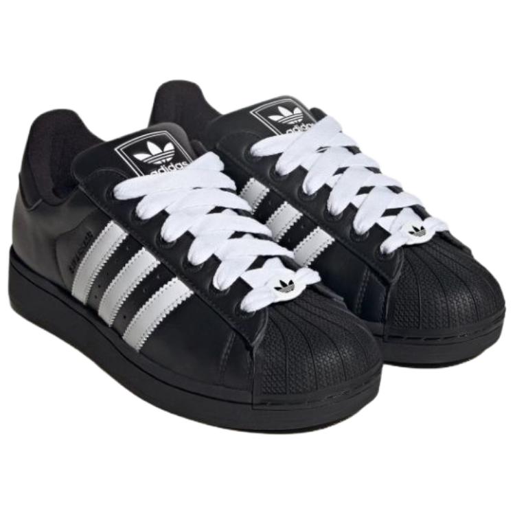 Adidas Originals Superstar 2 Comfortable Soft Sneakers Unisex Sneakers Black White KK4474