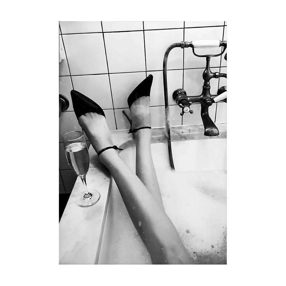 

Современная девушка, скандинавские холсты, художественные постеры и принты, черно-белые картины на холсте на стене, художественные фотографии, украшение Cuadro 30x40cm