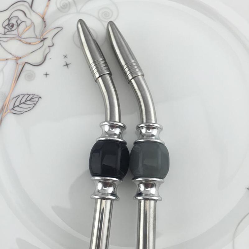 Paille cuillère à boire en acier inoxydable Filtre à thé Pailles à thé Yerba Maté Bombilla Gourd Réutilisable Outils à café et à thé Outil à thé lavable
