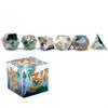 7Pcs/Set Resin For DND Dice D&D Dice Set D4 D6 D8 D10 D% D12 D20 Polyhedral Games For  Dungeons And Dragons Table Games MTG RPG