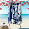Personalisatie Naam Lech Poznan Print Strandlaken, Groot Zacht Sneldrogend Handdoek voor Strand Camping Zwemmen