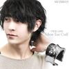 Shinjuku Gin No Kura Twin Line Silver 925 Ear Cuff for Earrings Reverse-Round (Single Ear) Men, Simple, Non-Pierced