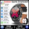 New 1000mAh Battery SmartWatch IP68 Waterproof Compass Bluetooth call 1.7"  HD Sports Flashlight Smart Watch For Men