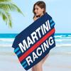 Martini Logo Aufgedrucktes Handtuch Mikrofaser Strandtuch Saugfähig Schnelltrocknend Weich Yoga Schwimmen Resort Bergsteigen Handtuch