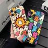 Cartoon Cute Cats Theme Soft Phone Case for iPhone 16 16E 17 Air 15 Pro Max 14 Plus 13 Mini 11 12 7 Black Cover Back Shell