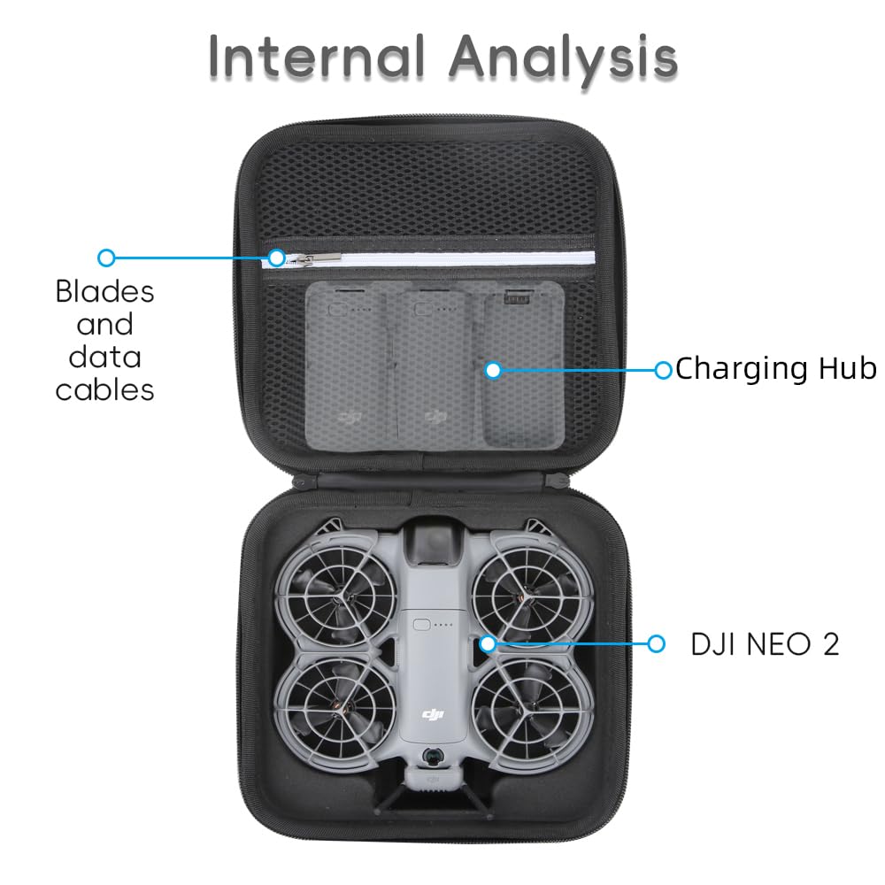 DJI Neo 2 Storage Case, Storage Bag, Carrying Case (Black)