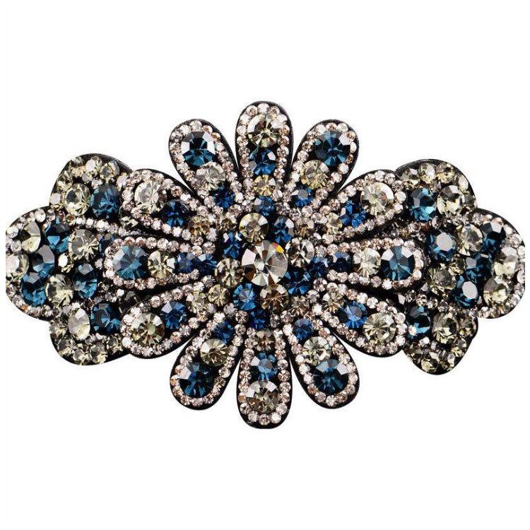 Elegante Grampo de Cabelo Coreano com Strass: Presilha Diamante para Cabelo Preso para Mulheres