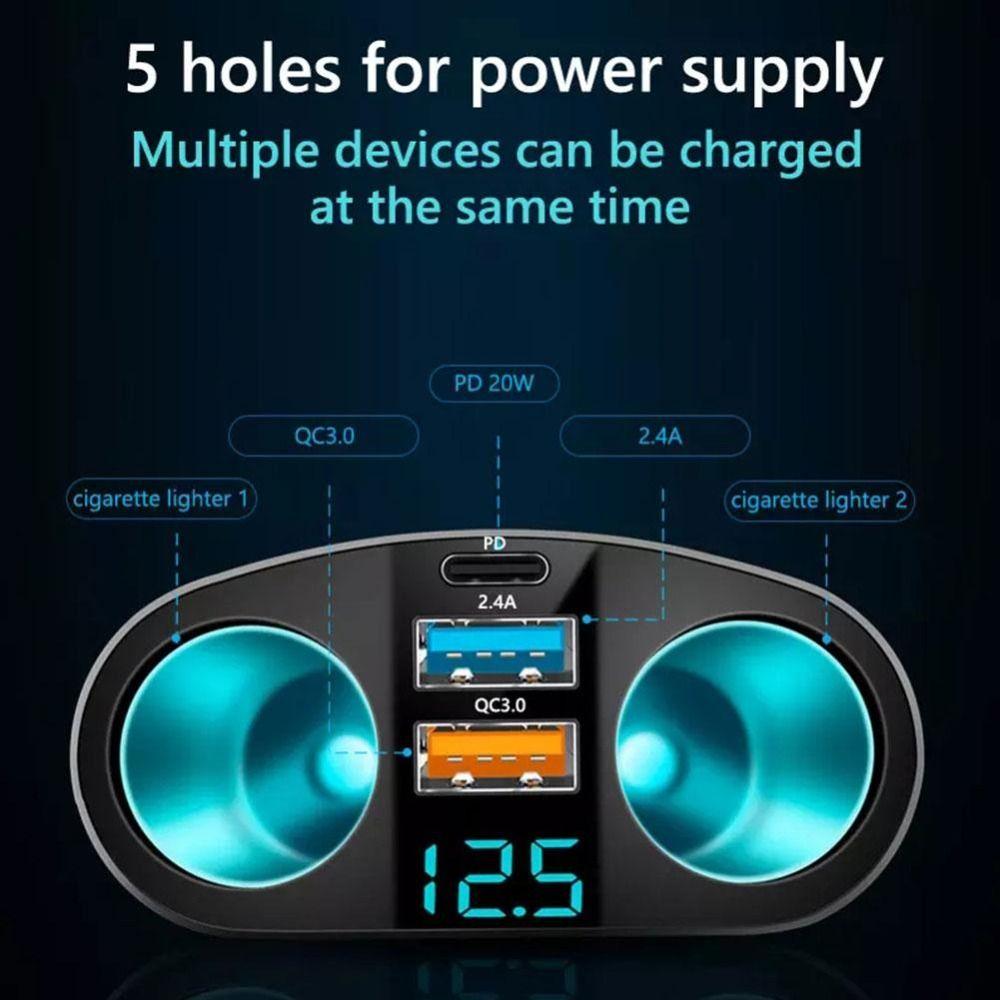 Voltage Monitoring Car Mobile Phone Charger