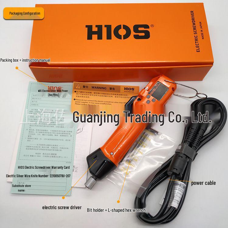 HIOS BLG-5000 BC2 Screwdriver with Built-in Screw Counter and Motor Rotation Pulse Calculation