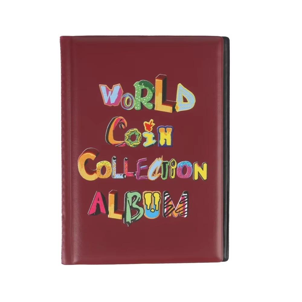 120 Pockets Coin Collector 10 Pages PU Leather Mini Penny Coin Storage Bag Penny Album Gifts Coin Holder Albums for Collectors