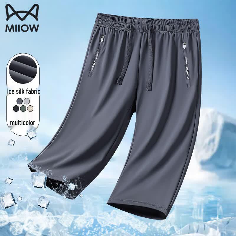 Men's Ice Silk Quick-Dry Athletic & Casual Shorts