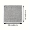 10/5PCS Gray Bamboo Charcoal Towel Thickened Super Absorbent Dishcloth Anti-grease Kitchen Wiping Rags Microfiber Cleaning Cloth
