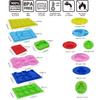 Chocolate Candy Silicone Mold, Building Blocks Ice Tray, Robots and Cars Fondant Mold with Children Party Drawstring Gift Bag-Easy to Use and Clean