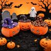 Cute Stuffed Pumpkin Toy Halloween Plush Toy  Wizard Hat Animal Pillow for Theme Room Ornament Sofa Bed  Spooky Home Decor Party And Holiday Display