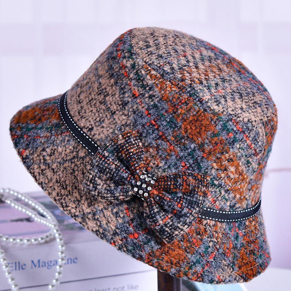 Classic Wool Beret For Middleaged Women With Warmth And Windproof Features For Autumn And Winter Wear Style A
