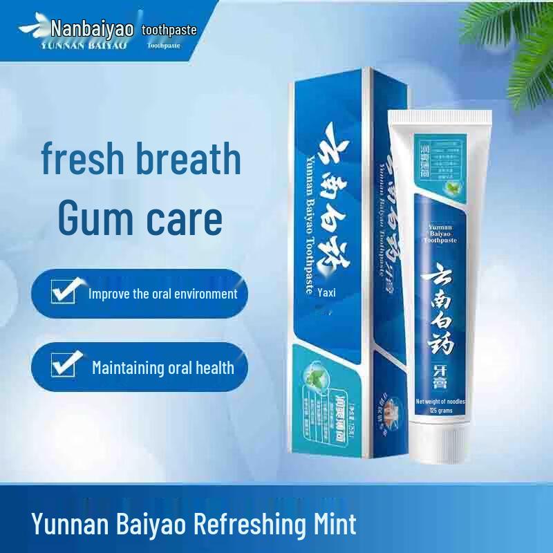 Зубная паста Yunnan Baiyao Освежающая мята 125г